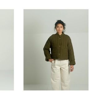 Olive Green Kordal quilted jacket